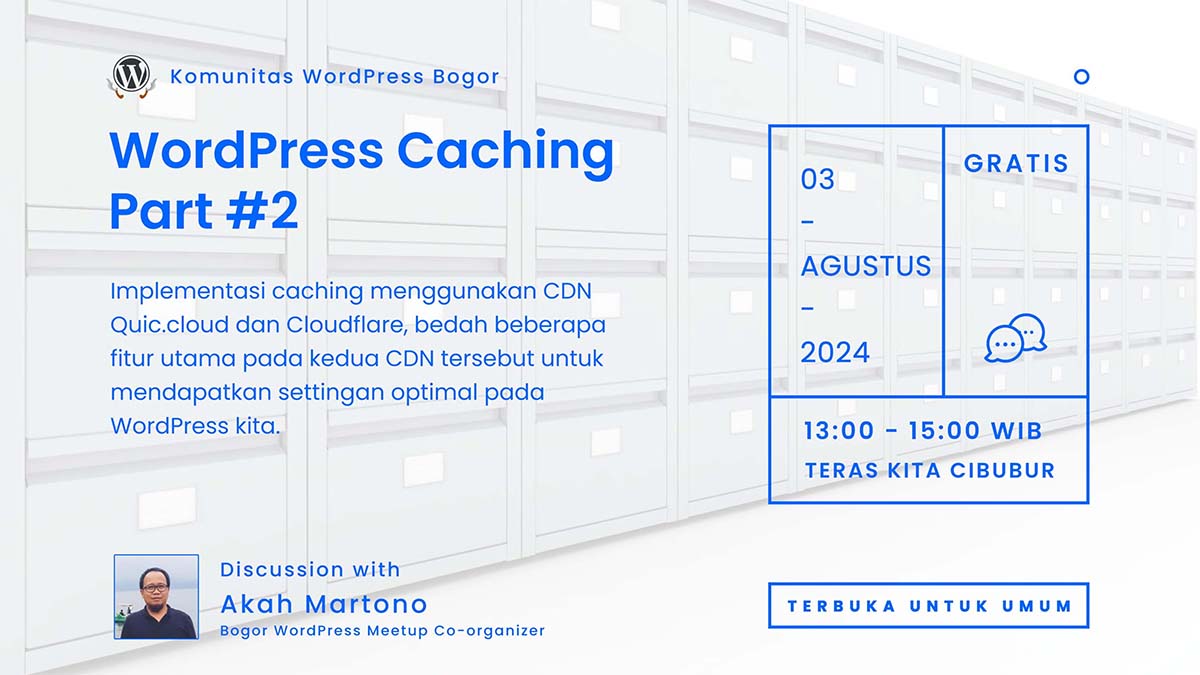 WordPress Caching Part #2 – WPBOGOR #4