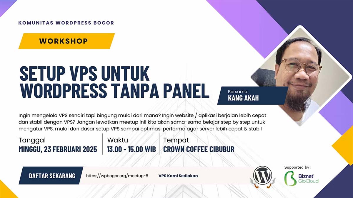 Workshop Setup VPS untuk WordPress Tanpa Panel
