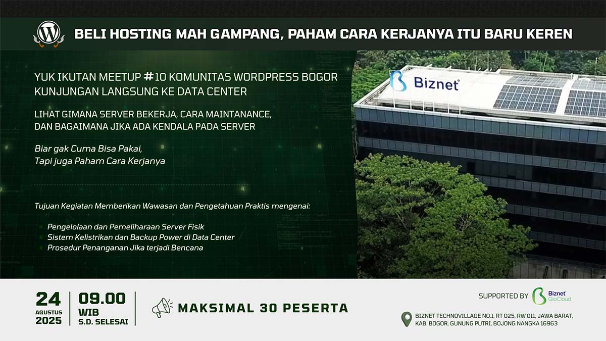 Kunjungan ke Data Center – Komunitas Wordpress Bogor